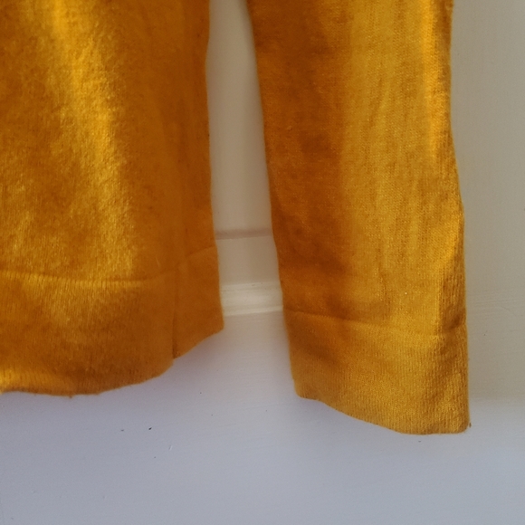 J. Crew Mustard Yellow Crew Neck Sweater - Picture 3 of 6